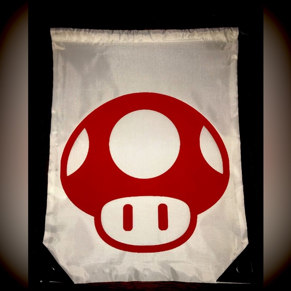 Liberty Bag Other - COPY - Super Mario Mushroom Graphic DrawString Backpack